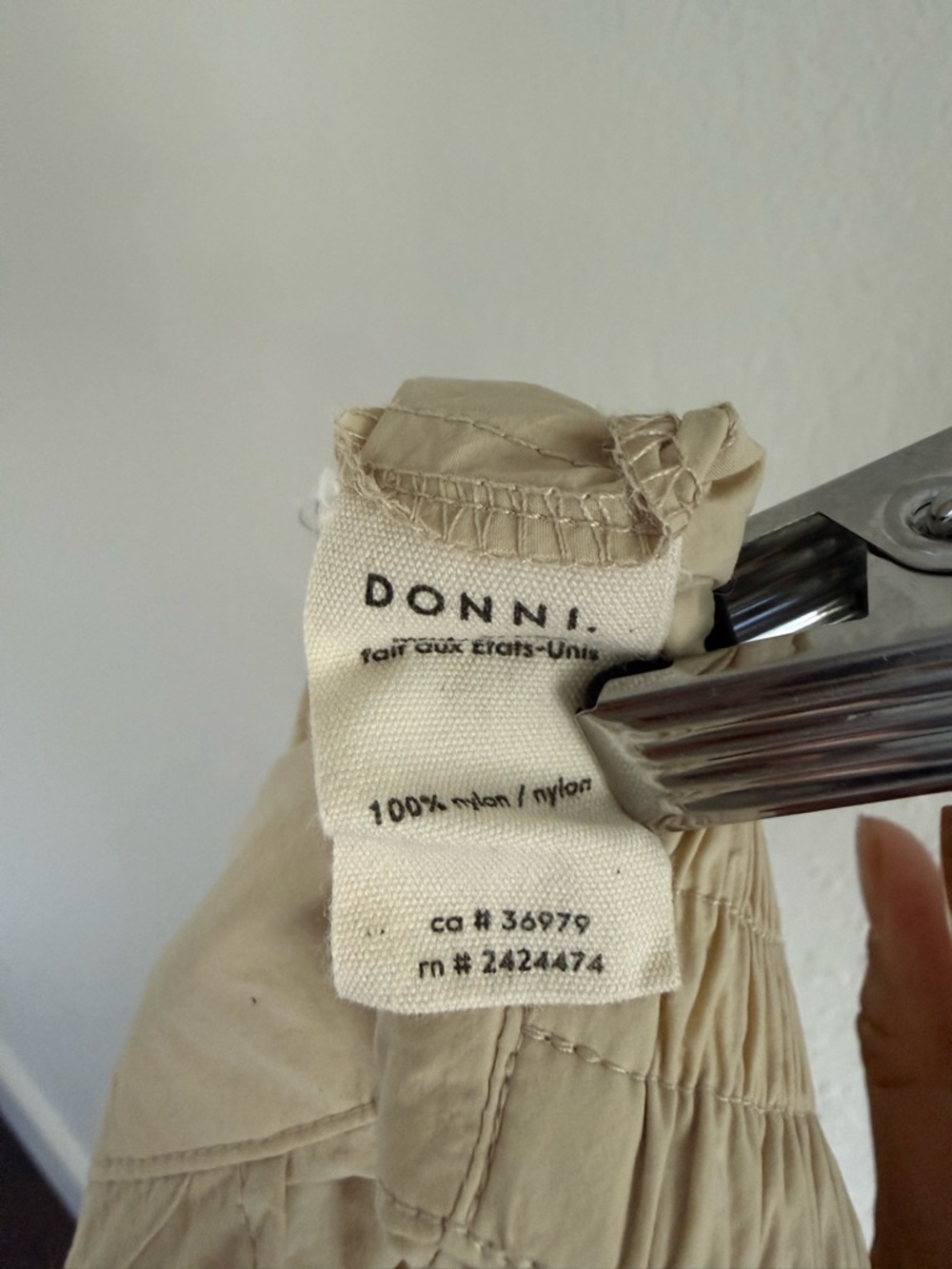 DONNI. Light Beige Cargo Jogger Pants - Picture 6 of 6
